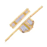 Panchakacham | Satin With Jari Border Dhoti/ Panchakajam for Deity Decor/ Assorted Colour