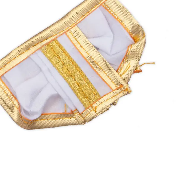 Panchakacham | Satin With Jari Border Dhoti/ Panchakajam for Deity Decor/ Assorted Colour