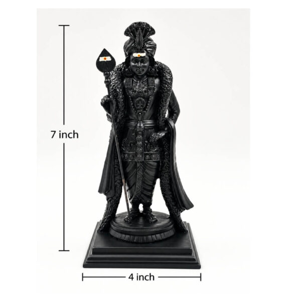 Raja Alangara Murugan_ Black_7Inch