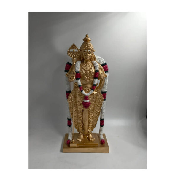 Murugan Statue_18inch with Gold & Matte Black Finish