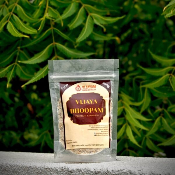 Vijaya Dhoopam Premium Sambrani -Natural Aromatic Resin for Daily Pooja