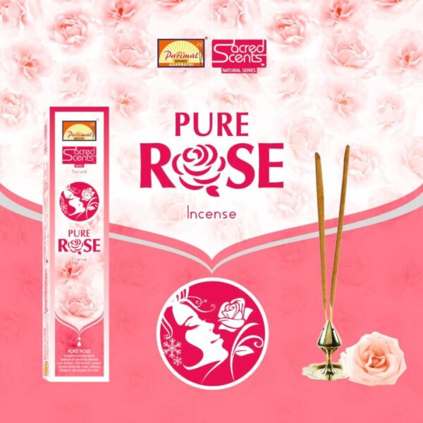 Parimal Sacred Scents Pure Rose Incense Sticks