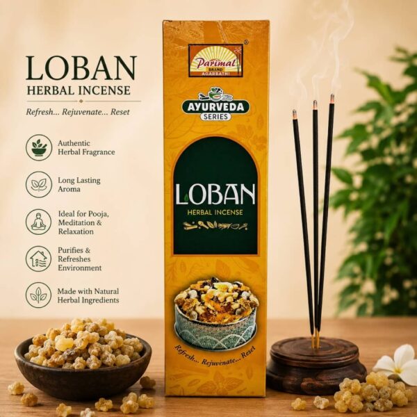 Parimal Ayurveda Series Loban Herbal Incense Sticks -90gms/agarbatti