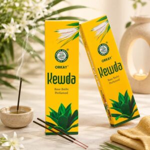 ORKAY Kewda Base Bathi Dhoop Sticks for Pooja & Meditation-100gms/agarbatti