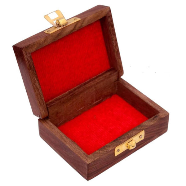 Handcrafted Floral Wooden Jewelry Box – 3.5 x 2.5 Inch Decorative Storage Box