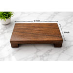 Handcrafted Wooden Display Stand / Pedestal for Idols, Crystals & Home Décor – 5 x 3 Inch