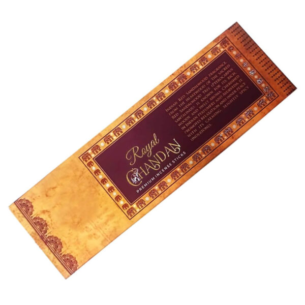 Royal Chandan Premium Incense Sticks – 10Pcs Indian Red Sandalwood Fragrance/agarbatti