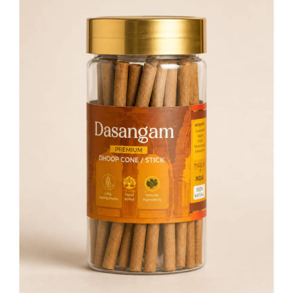 Dasangam Premium Dhoop Stick – 90gms Natural Hand Rolled Incense Sticks for Puja & Meditation