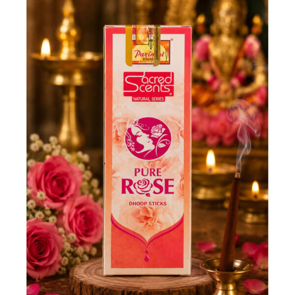 Parimal Sacred Scents Pure Rose Dhoop Sticks – 45gms