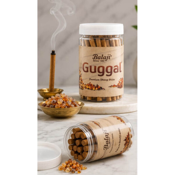Balaji Guggal Premium Dhoop Sticks -100gms Traditional Divine Fragrance Incense Sticks