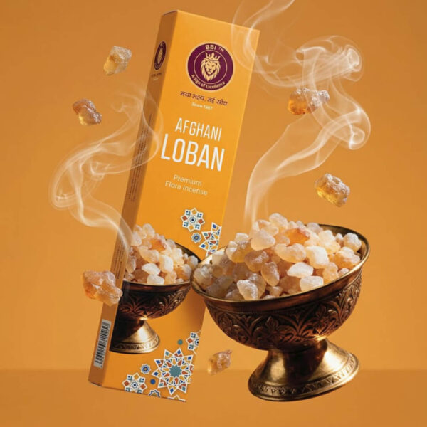Afghani Loban Premium Flora Incense Sticks- 90gms Long-Lasting Traditional Loban Fragrance for Pooja agarbatti
