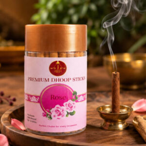 Jabali Premium Rose Dhoop Sticks | Long-Lasting Natural Incense for Pooja, Meditation & Home Fragrance