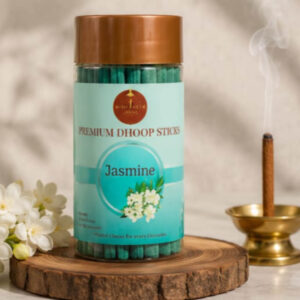Jabali Premium Jasmine Dhoop Sticks | Natural Long-Lasting Incense for Pooja, Meditation & Home Fragrance