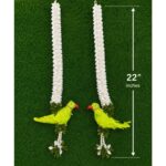 Artificial & Decorative Green Parrot Floral Mala in 22''inch