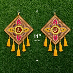 Traditional Handmade Door Hanging Pair Decorative Ganesh Wall Décor in 11''inch