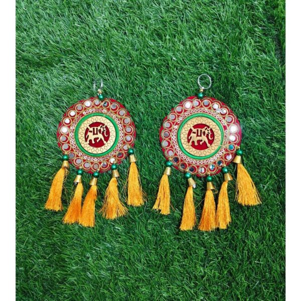 Handcrafted Traditional Decorative Hanging Pair in 8''Inch