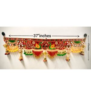 Traditional Peacock Entrance Toran for Home Décor, Premium Handmade Bandarwal