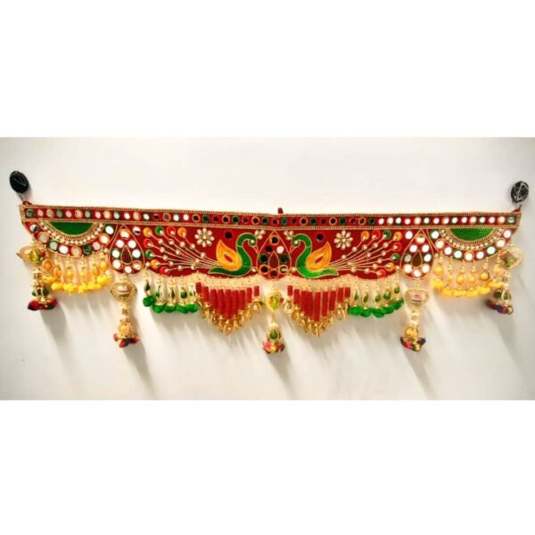 Traditional Peacock Entrance Toran for Home Décor, Premium Handmade Bandarwal