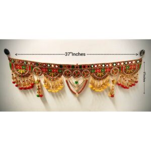 Traditional Mirror Work Toran | Premium Handmade Bandarwal Door Hanging