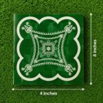 4 x 4 Inch Premium Pooja Mannai With Kolam design & Traditional