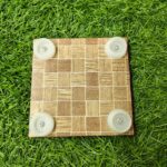 4 x 4 Inch Premium Pooja Mannai With Kolam design & Traditional