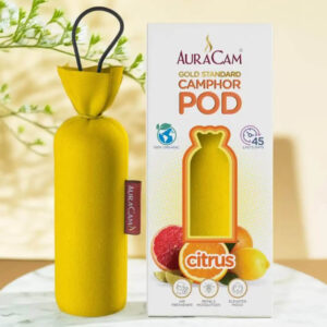 AuraCam Gold Standard Camphor Pod –60gms Citrus Fragrance