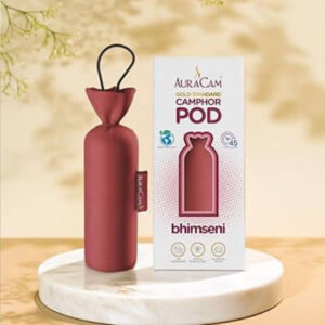 AuraCam Gold Standard Camphor Pod – 60gms Bhimseni Fragranc