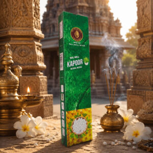 Big Bell Kapoor Natural Incense Sticks - 90gms Pure Camphor Fragrance Agarbatti for Pooja, Meditation & Daily Prayer