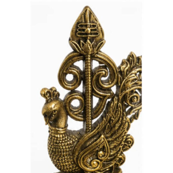 Premium Brass Peacock Deepam – Traditional Oil Lamp for Pooja, Temple & Home Décor
