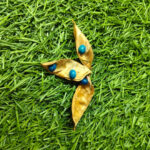 Premium Blue Kundrimani Seeds -1pcs Natural Sacred Seeds for Pooja, Spiritual Rituals.