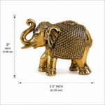 Premium Brass Elephant Figurine – Decorative Vastu Showpiece for Home
