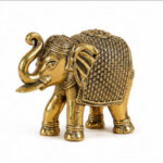 Premium Brass Elephant Figurine – Decorative Vastu Showpiece for Home