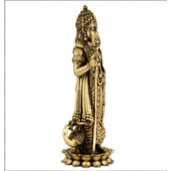 Brass Lord Murugan (Kartikeya) Idol with Peacock – Premium Antique Finish