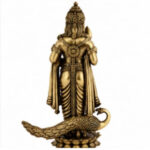 Brass Lord Murugan (Kartikeya) Idol with Peacock – Premium Antique Finish