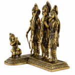 Premium Brass Ram Darbar Statue – Lord Rama, Sita, Lakshmana & Hanuman