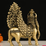 Brass Kamadhenu Cow Idol – Decorative Vastu & Pooja Statue for Home Temple