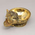 Handcrafted Brass Lord Ganesha Diya | Traditional Oil Lamp for Pooja & Home Temple