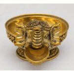 Handcrafted Brass Lord Ganesha Diya | Traditional Oil Lamp for Pooja & Home Temple