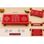 Premium Kubera Yantram Wooden Pooja manai | 9 x 4 Inch