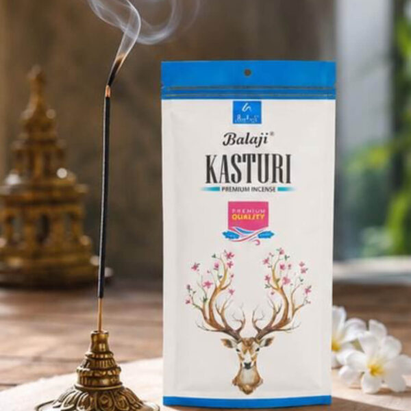 Balaji Kasturi Premium Incense Sticks –110gms Long Lasting Fragrance | Premium Quality Agarbatti