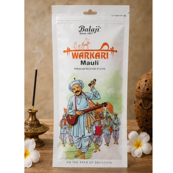 Balaji Warkari Mauli Premium Incense Sticks –100gms Long Lasting Fragrance Agarbatti for Pooja & Devotional Use