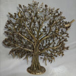 Kalpavriksha Tree – Premium Brass Statue | 3 x 2.5 Inch | Antique Finish