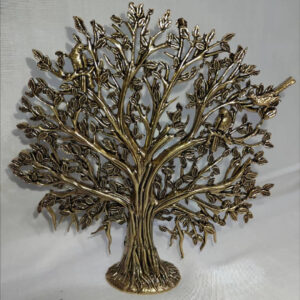 Kalpavriksha Tree – Premium Brass Statue | 3 x 2.5 Inch | Antique Finish