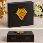 Balaji (Lord Venkateswara) Divine Gift Box with Golden Paduka &yantra design – 4x4inch Premium Spiritual Gift