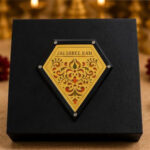 Jai Shree Ram Gold Paduka & yantra design Premium Gift Box – 4 x 4inch Divine Blessings Edition