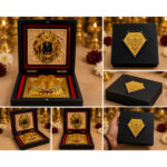 Jai Shree Ram Gold Paduka & yantra design Premium Gift Box – 4 x 4inch Divine Blessings Edition
