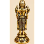 Handcrafted Brass Paavai Vilakku | Deepalakshmi Idol Holding Lamp with Birds for Prosperity & Pooja
