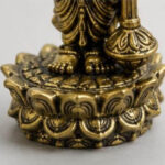 Pure Premium Brass Lord Guruvayurappan Statue 4 Inch | Antique Finish Idol for Pooja Room & Home Temple